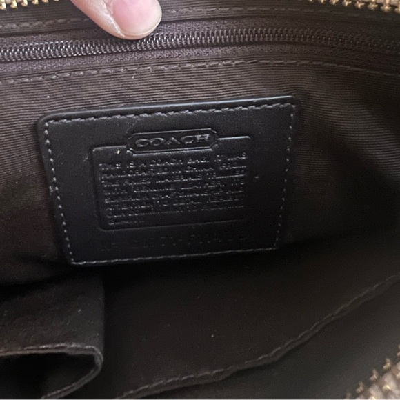 Coach Patchwork Tote Bag - Gold and Brown - Picture 9 of 12